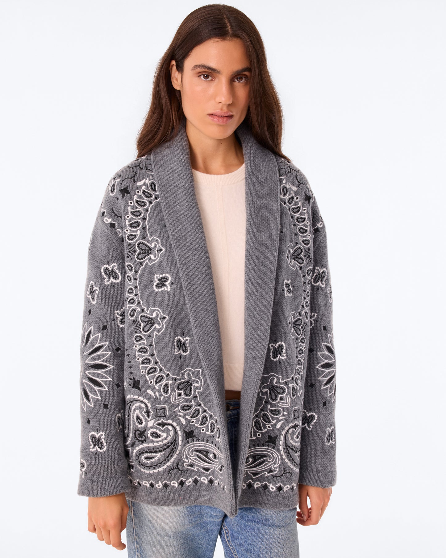 Gilet Cody Bandana Bico gris flanelle