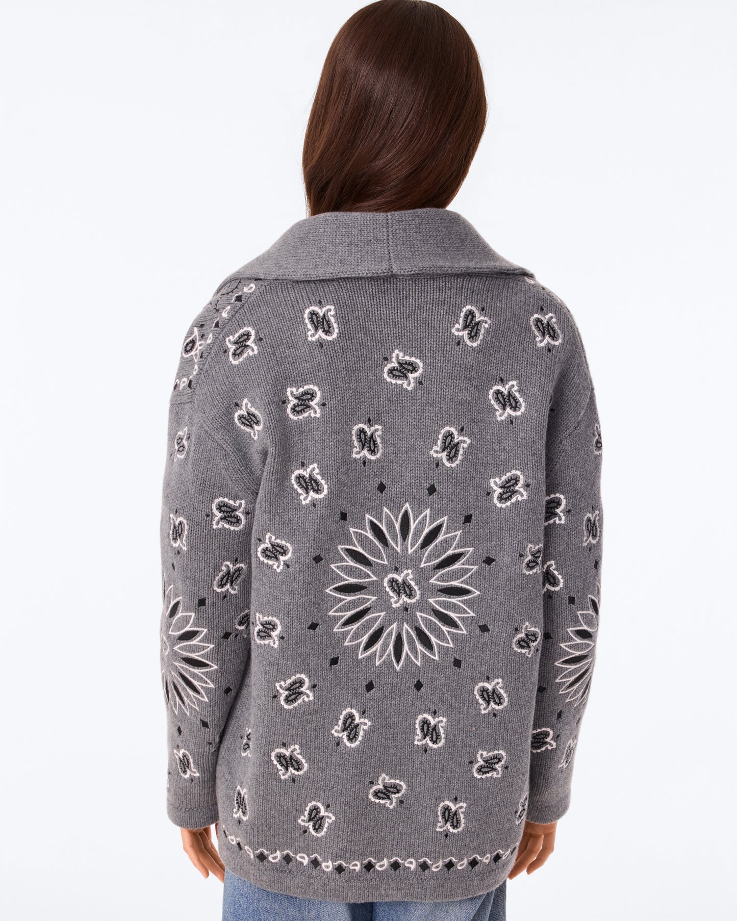 Gilet Cody Bandana Bico gris flanelle