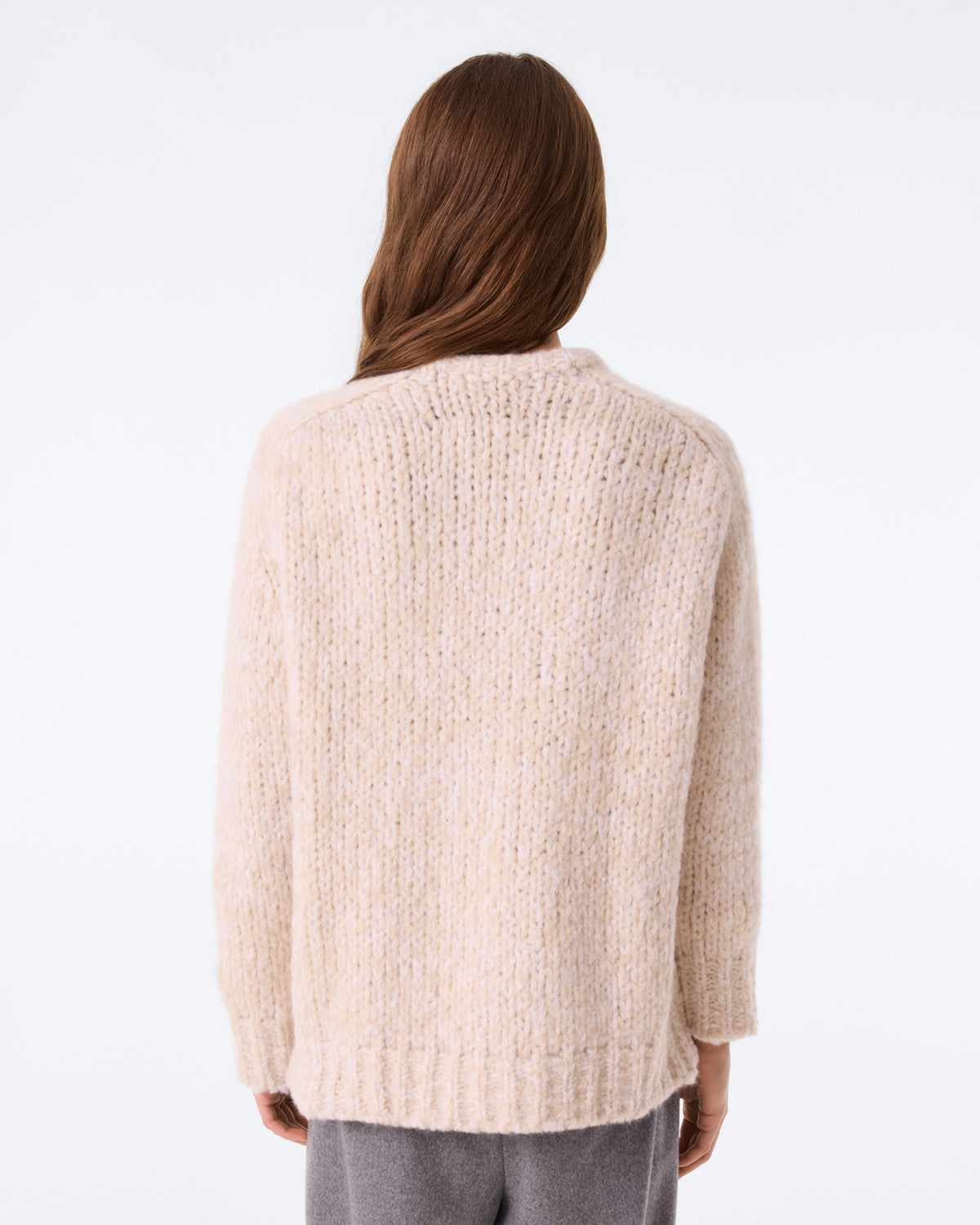 Pull Hand Knit Diane organic mouliné
