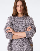 Pull Hand Knit Diane gris mouliné