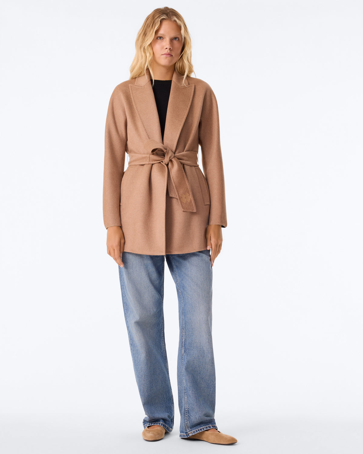 Manteau Amaretta marron camelo
