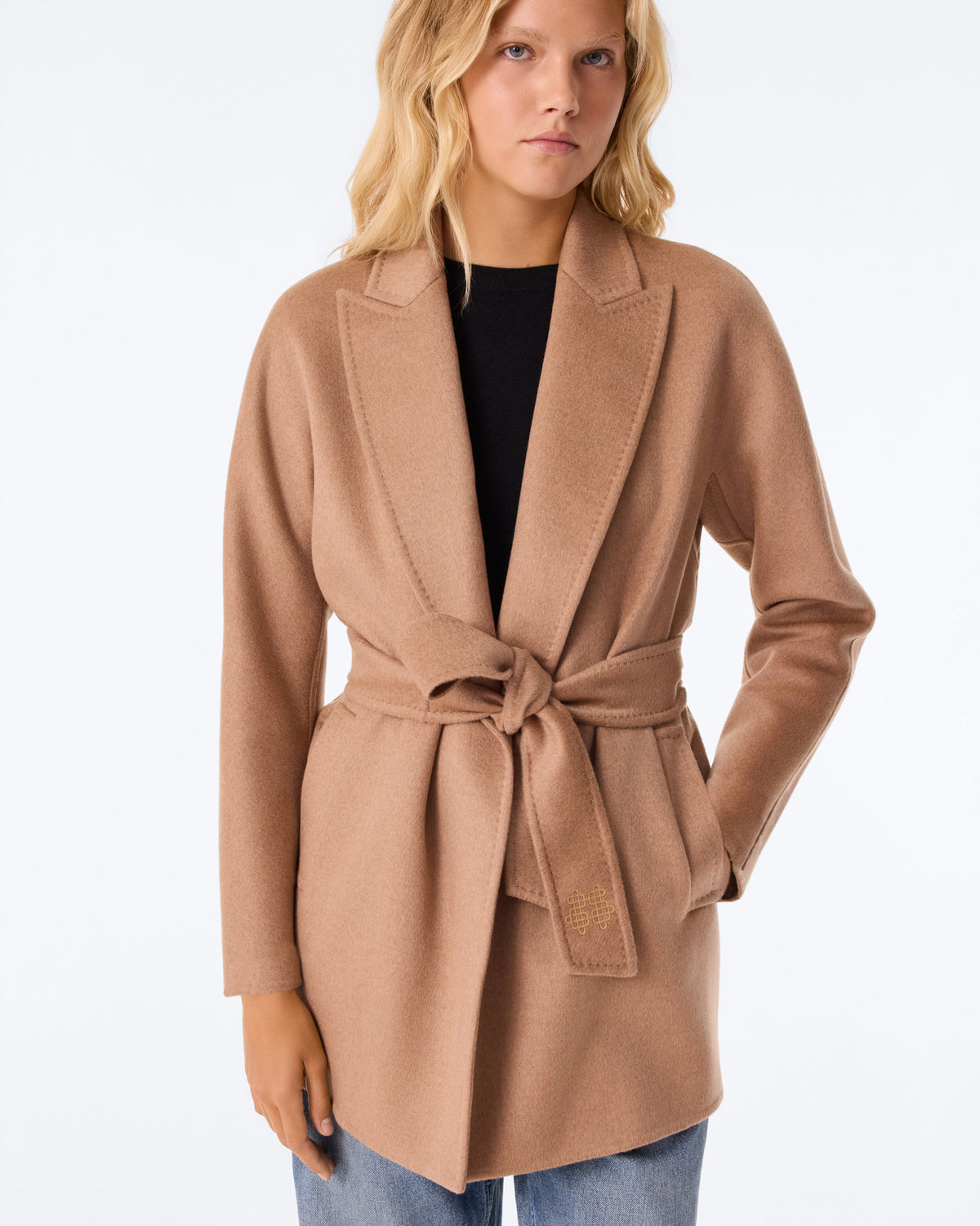 Manteau Amaretta marron camelo