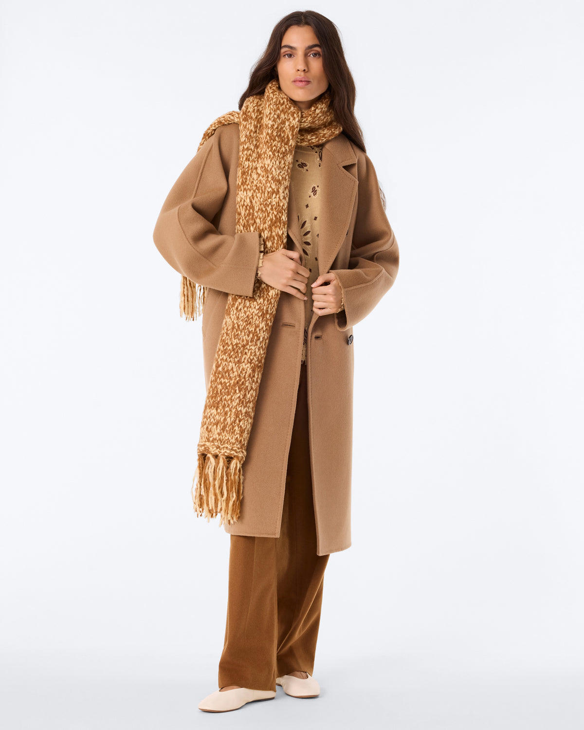 Coat Virna camelo brown