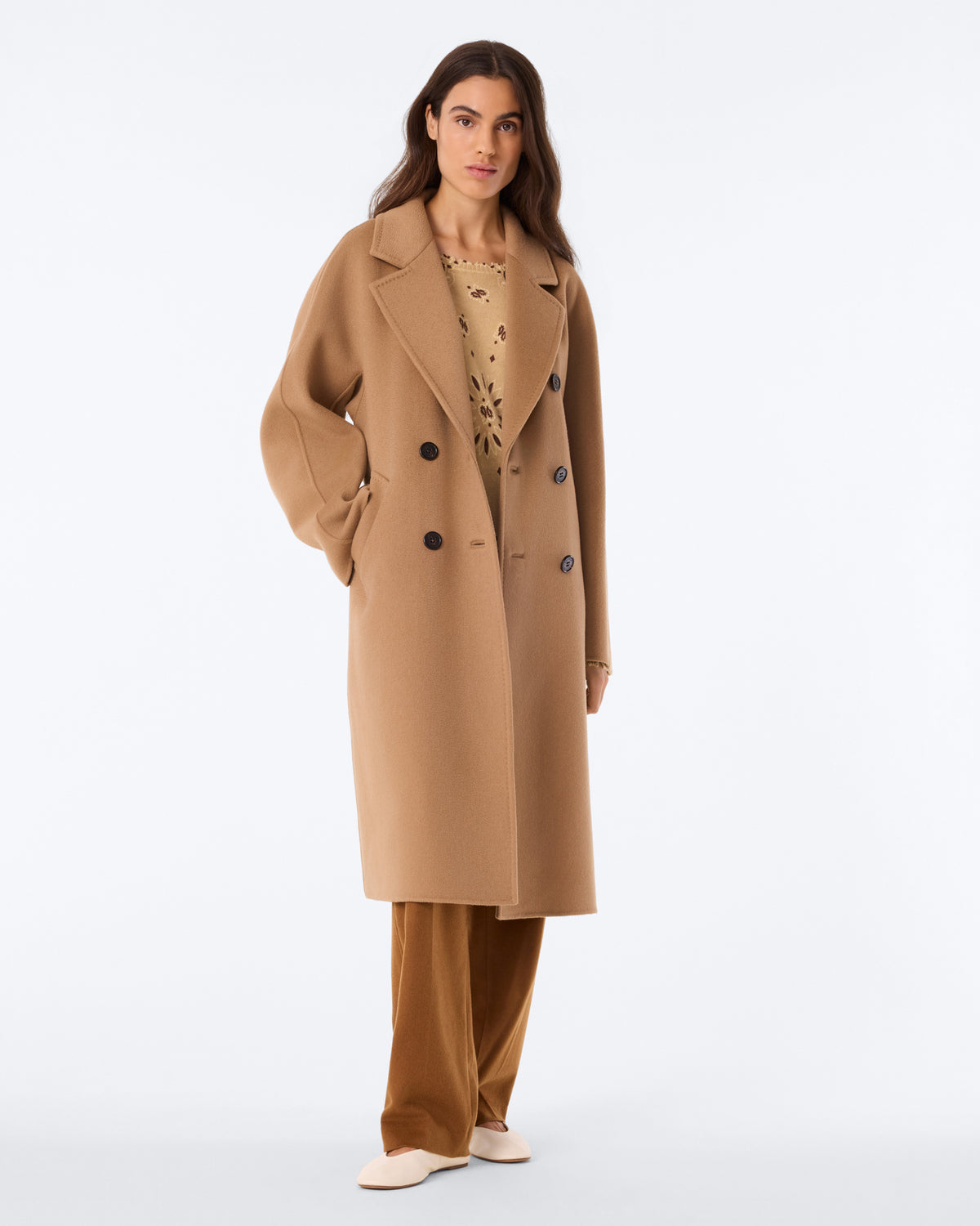 Coat Virna camelo brown