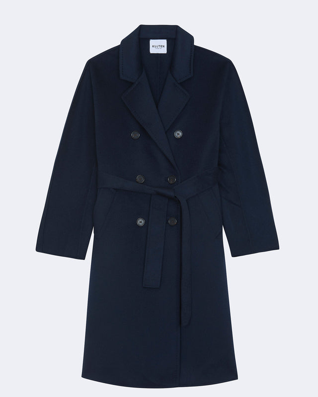 Coat Virna dark navy blue - Image principale