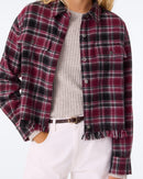 Chemise Norma Tartan vin noir