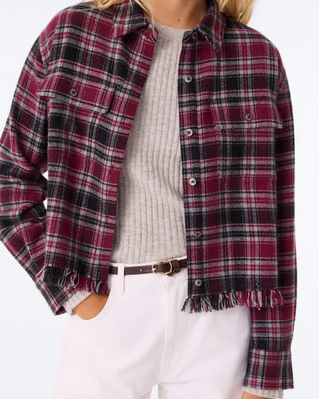 Chemise Norma Tartan vin noir - Image principale