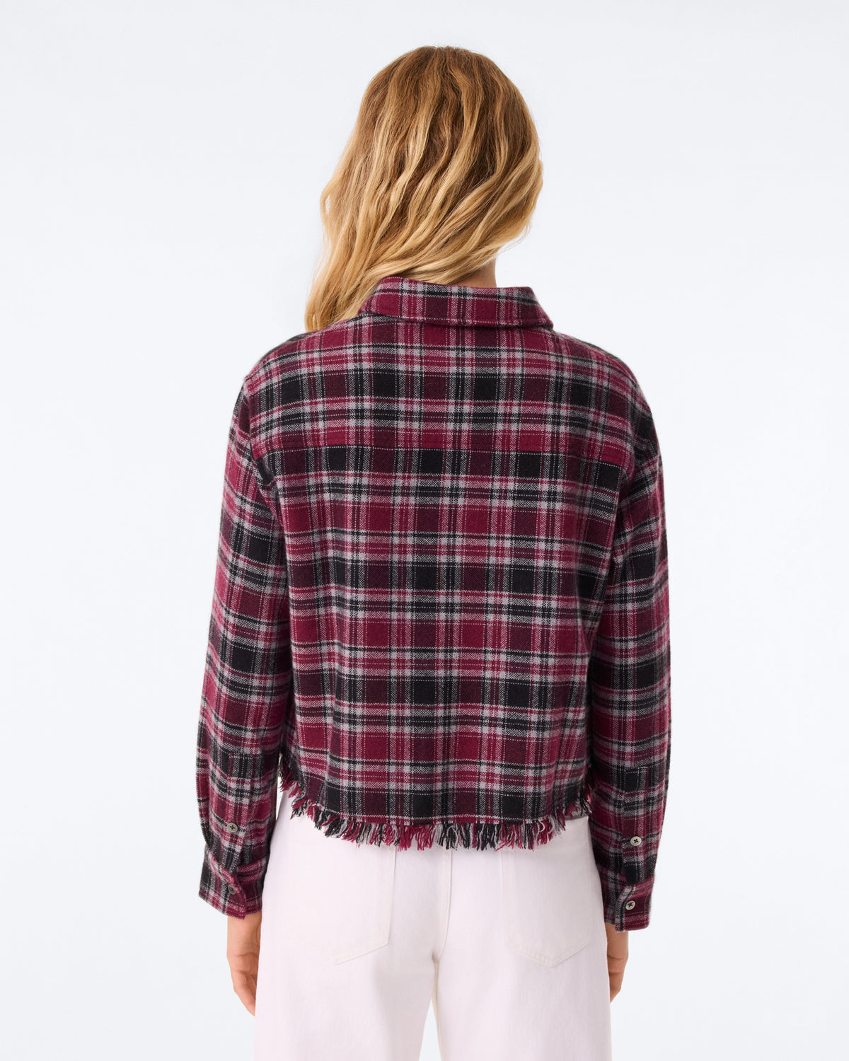 Chemise Norma Tartan vin noir