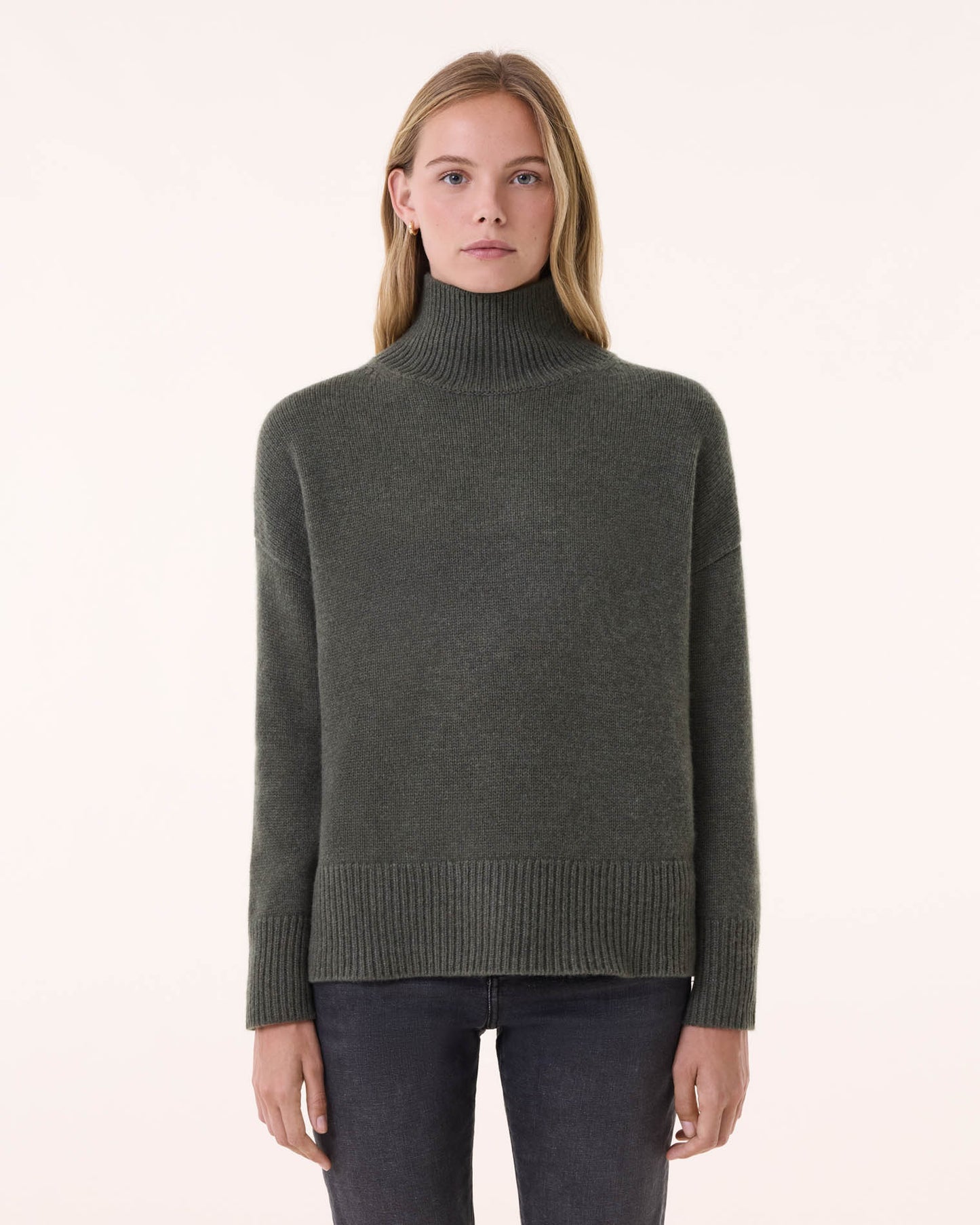Pull Ulla kaki foncé