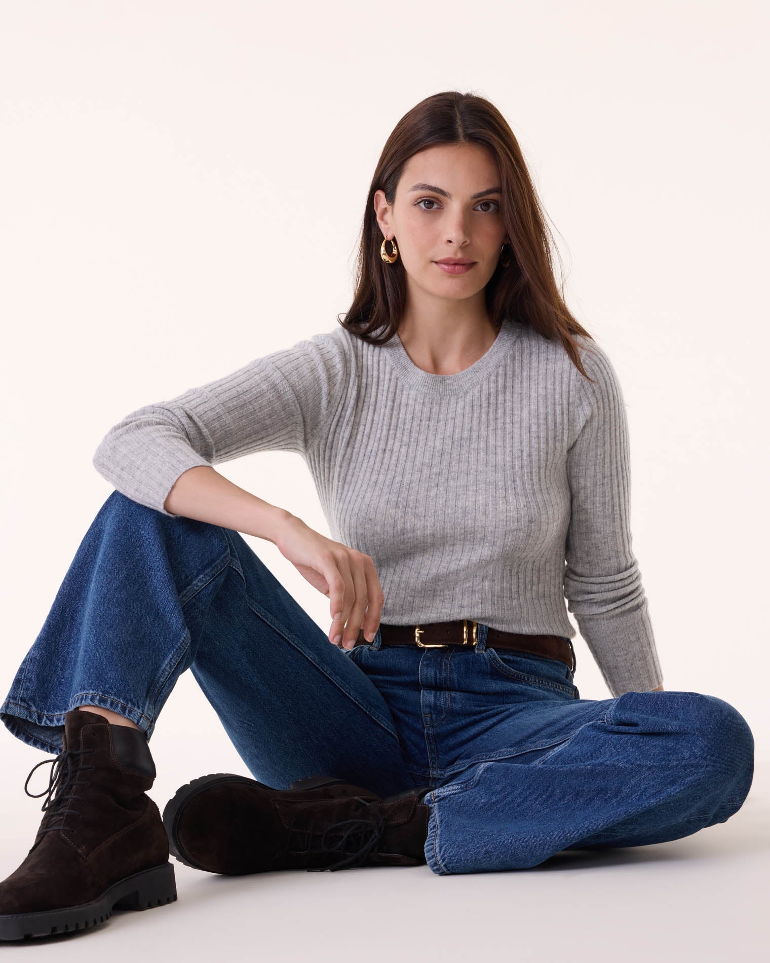 Pull bibi cachemire gris - Kujten