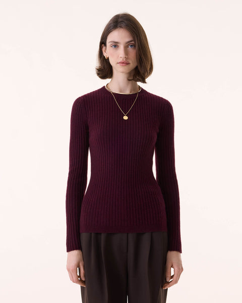 Sweater Bibi burgundy - Image principale