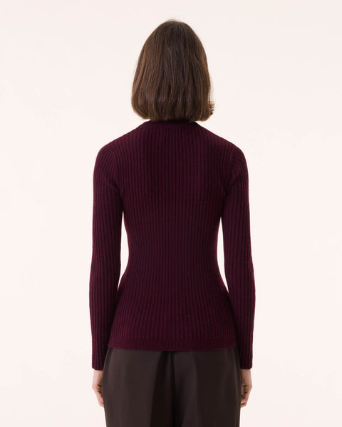 Sweater Bibi burgundy - Image principale