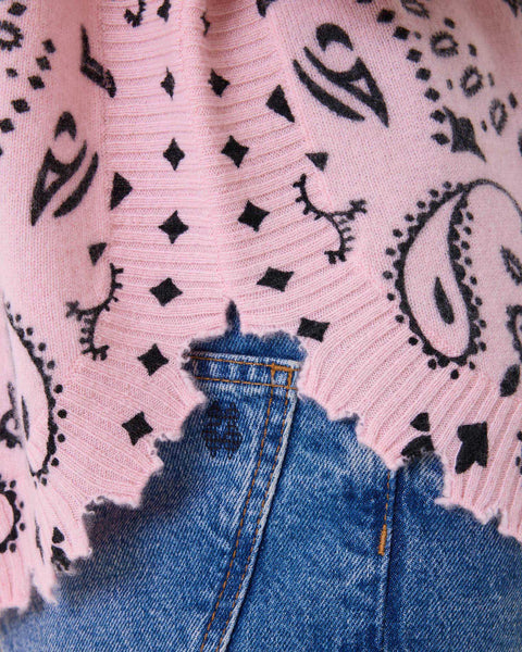 Pull Mela Bandana rose vintage - Image principale
