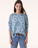 Sweater Mela Bandana vintage blue