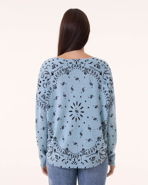 Pull Mela Bandana bleu vintage - Image principale