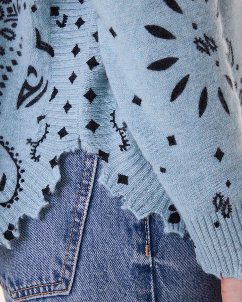 Pull Mela Bandana bleu vintage - Image principale