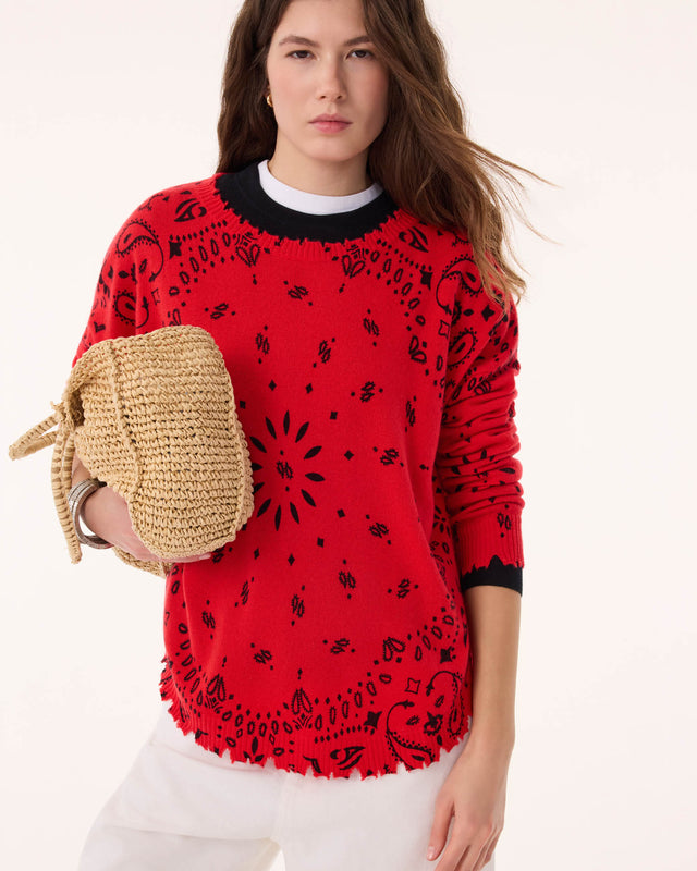 Pull Mela Bandana rouge corail - Image principale