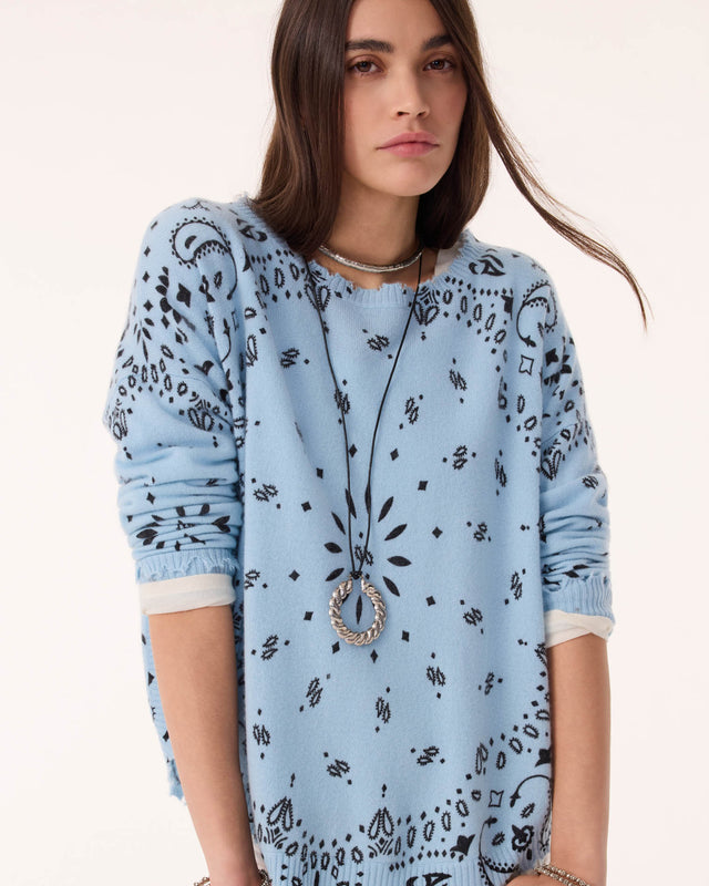 Sweater Mela Bandana Zephyr blue - Image principale