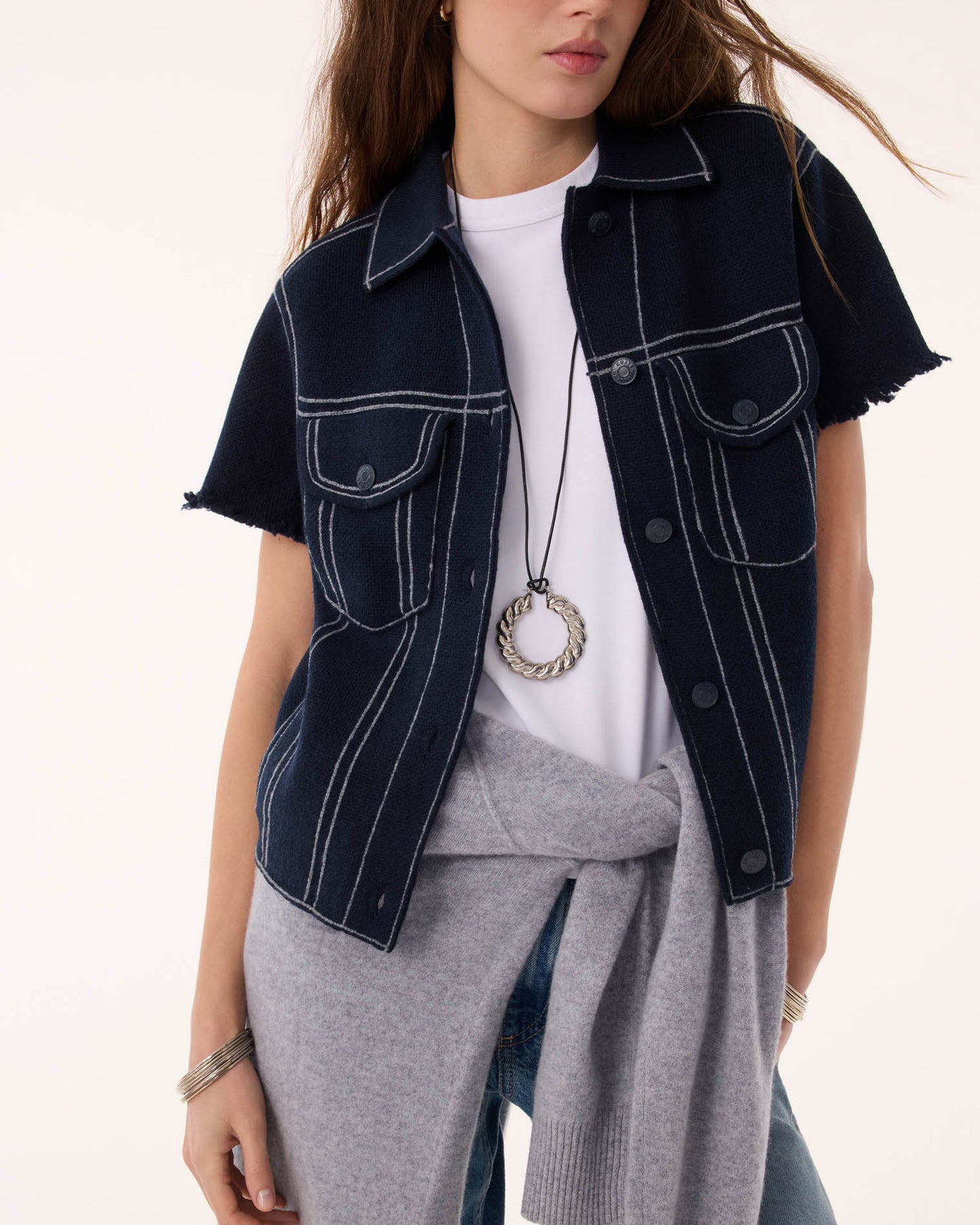 Veste Jessinda bleu marine foncé