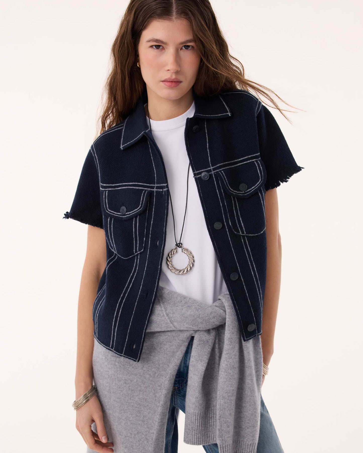 Veste Jessinda bleu marine foncé