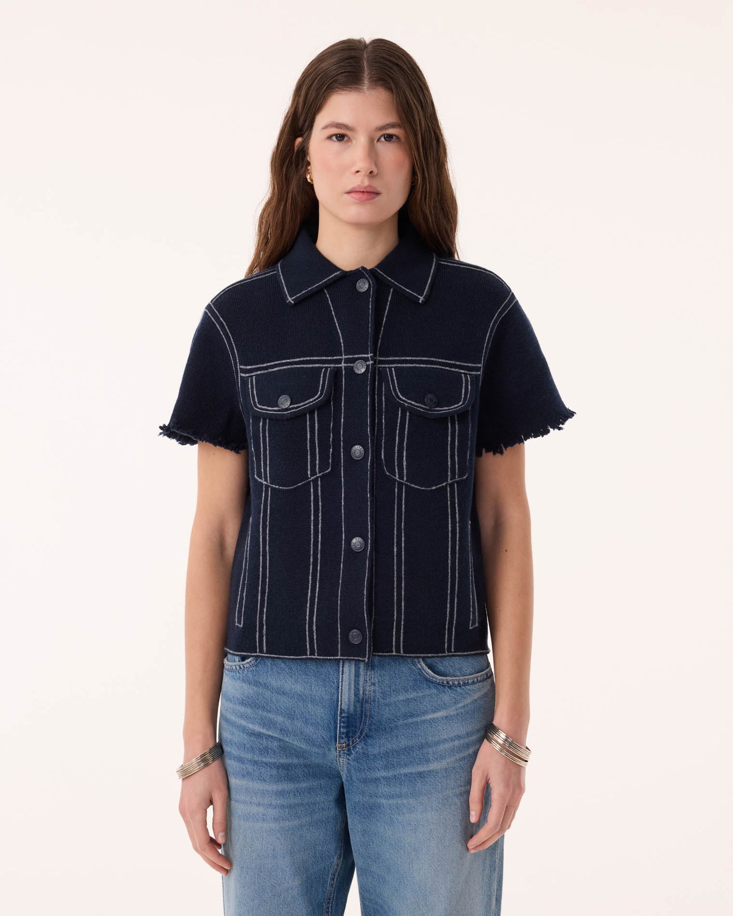 Veste Jessinda bleu marine foncé