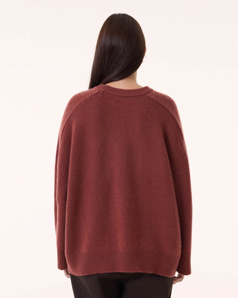 Sweater Gs Diane earth burgundy - Image principale