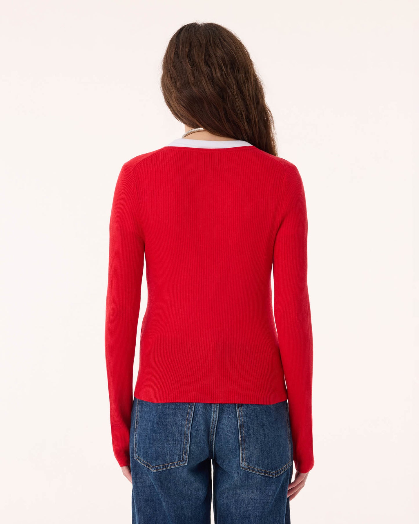 Pull Maori rouge corail