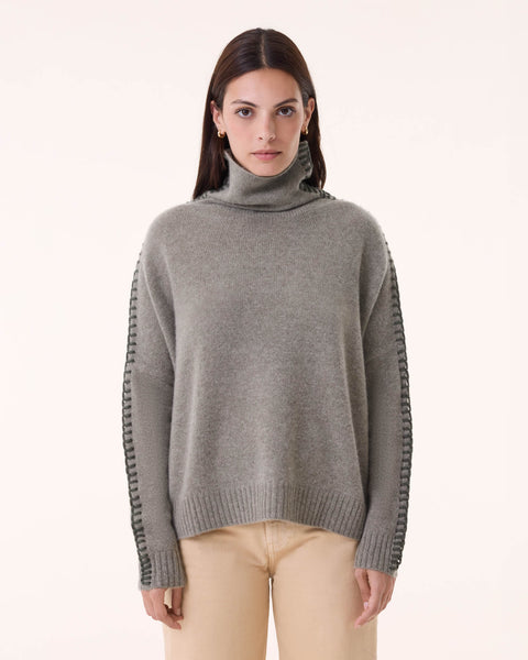 Sweater Thea marl khaki - Image principale