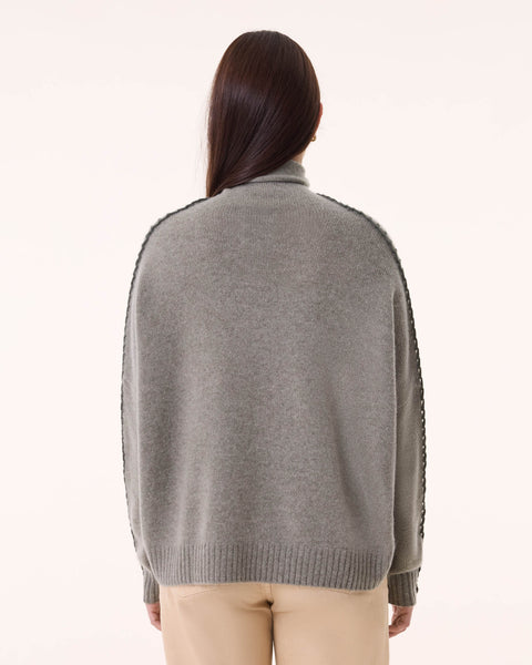 Sweater Thea marl khaki - Image principale