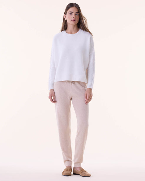 Pull Oversize En Cachemire Blanc Hôtel Particulier - Taille S - Comme Neuf - Lavage Main