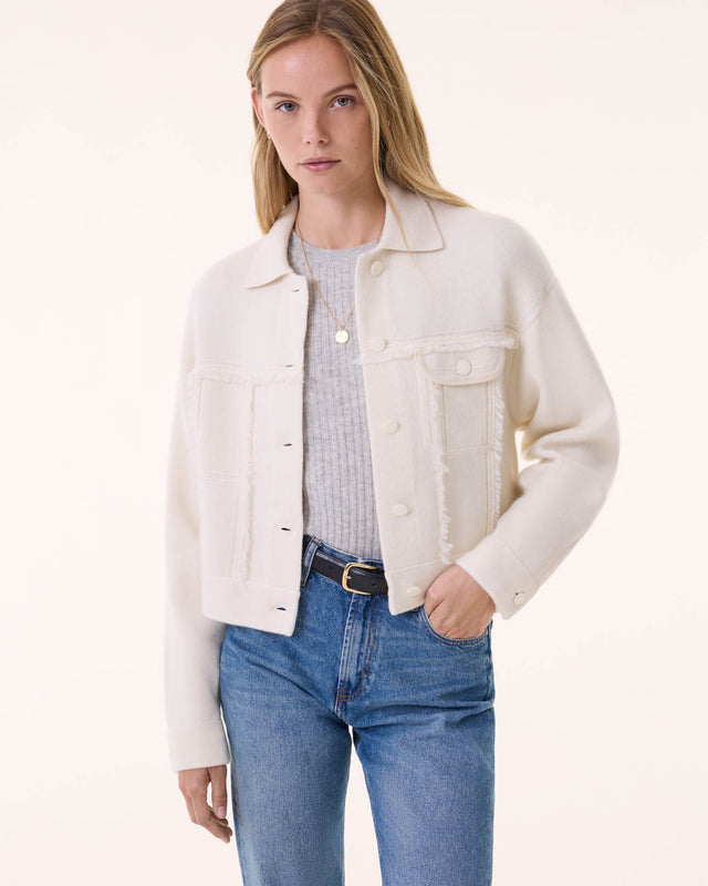 Veste Arya blanc vintage - Image principale