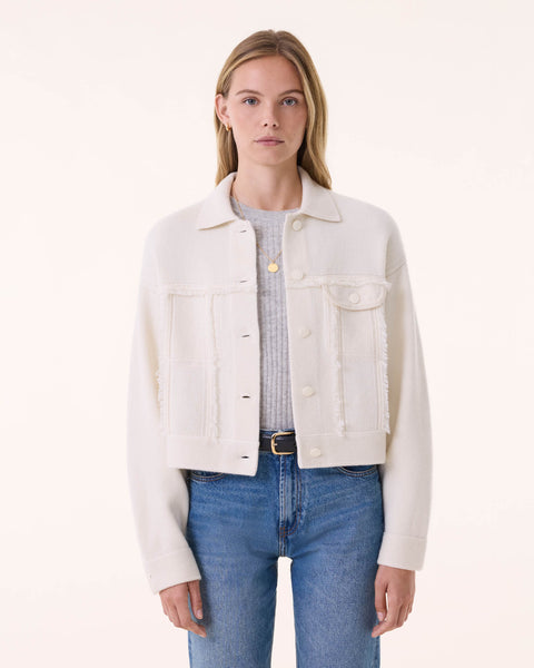 Veste Arya blanc vintage - Image principale