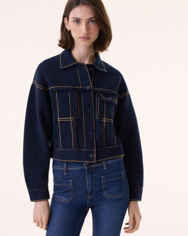 Jacket Arya dark navy blue - Image principale