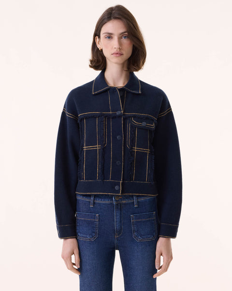 Jacket Arya dark navy blue - Image principale