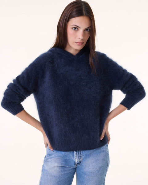 Pull Hoodie Soso bleu marine foncé - Image principale