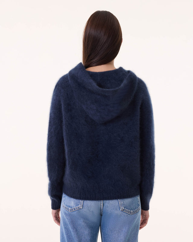 Pull Hoodie Soso bleu marine foncé - Image principale