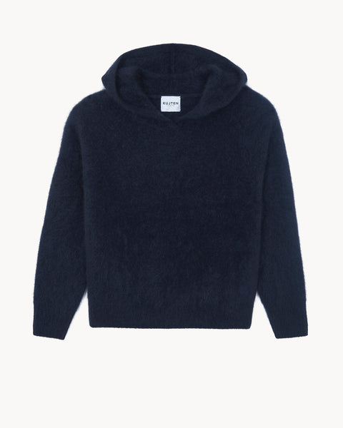 Pull Hoodie Soso bleu marine foncé - Image principale