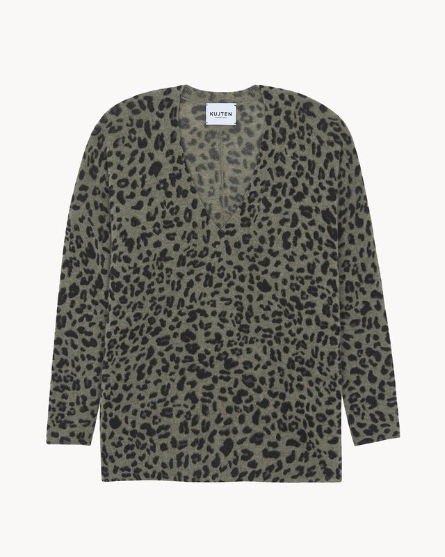 Pulls Owari Kaki Leoprint - Image principale