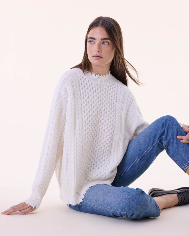 Sweater Ita white - Image principale