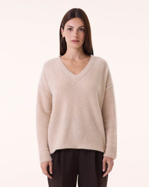 Sweater Catherine marl beige - Image principale