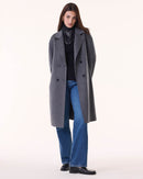 Coat Kaku flannel gray