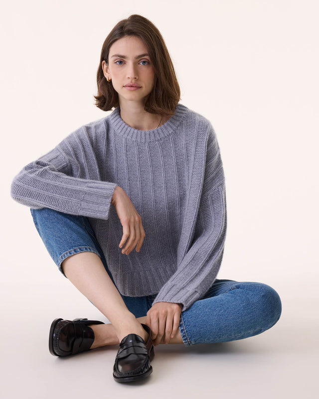 Pull Coty gris chiné - Image principale