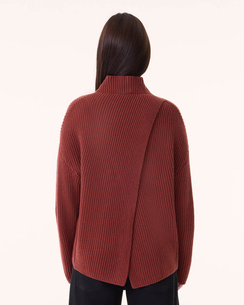 Sweater Demi earth burgundy - Image principale