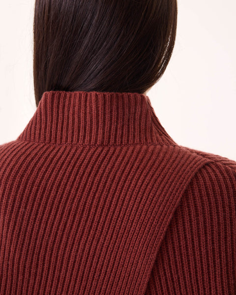Sweater Demi earth burgundy - Image principale