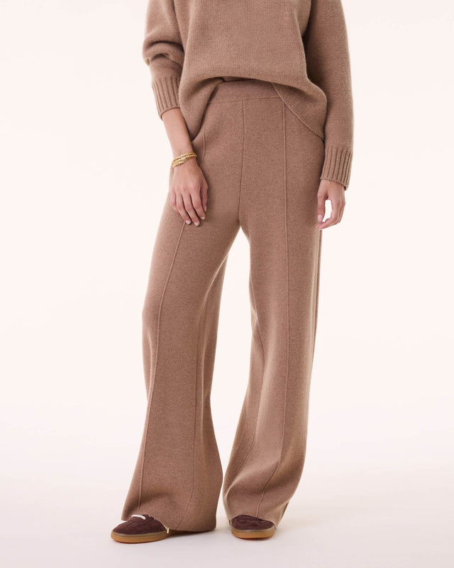 Pantalon Dion marron camelo - Image principale