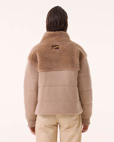 Doudoune Ezra Fur light camel - Image principale