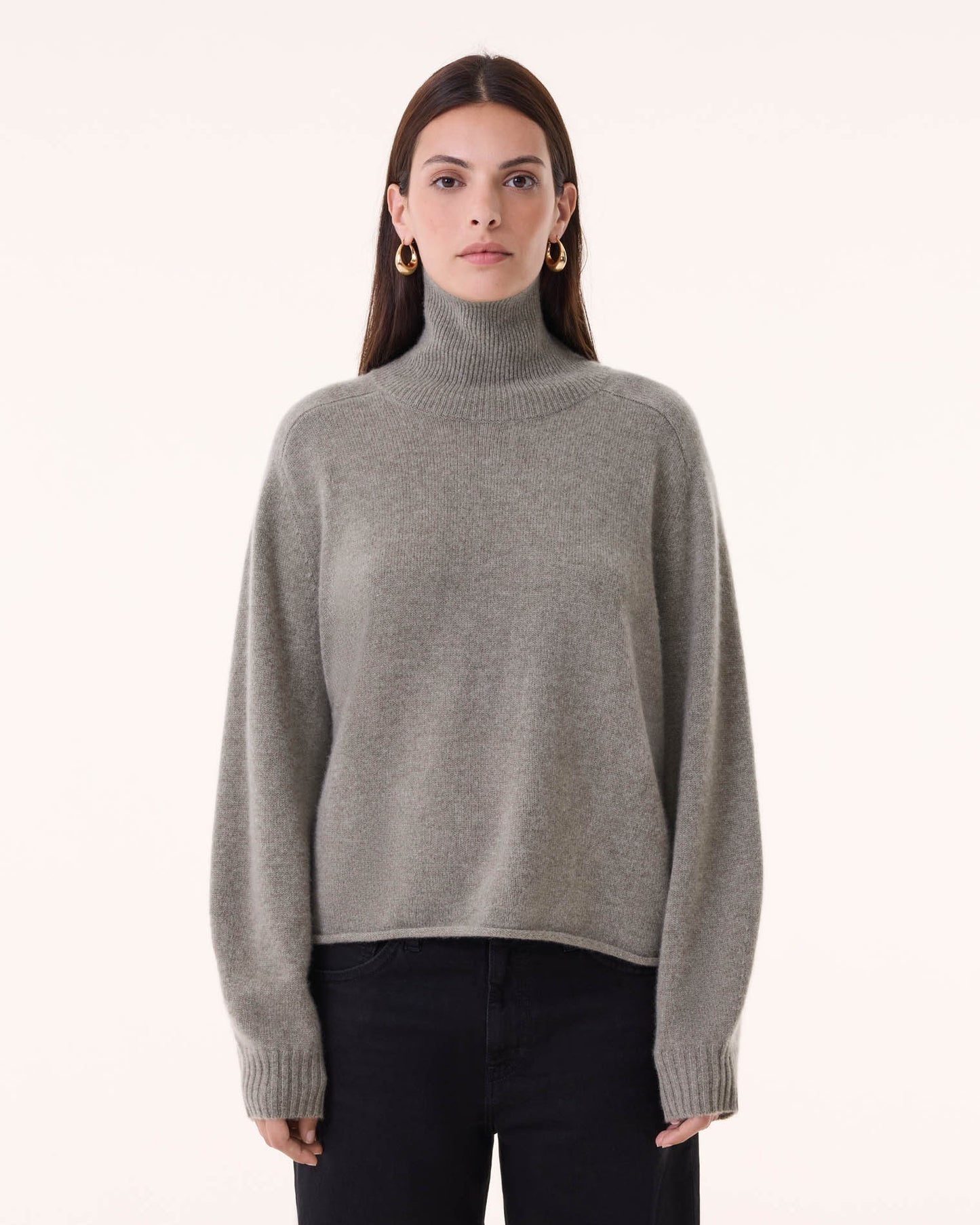 Sweater Fabienne marl khaki