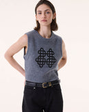 Top Gia flannel gray