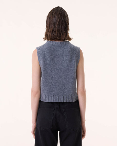 Top Gia gris flanelle - Image principale