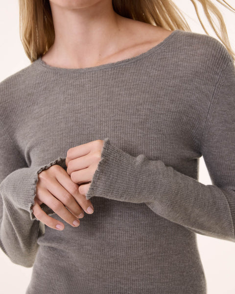 Sweater Karli marl khaki - Image principale